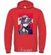 Men`s hoodie Darling in the Franxx poster bright-red фото