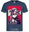 Men's T-Shirt Darling in the Franxx poster navy-blue фото