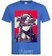 Men's T-Shirt Darling in the Franxx poster royal-blue фото