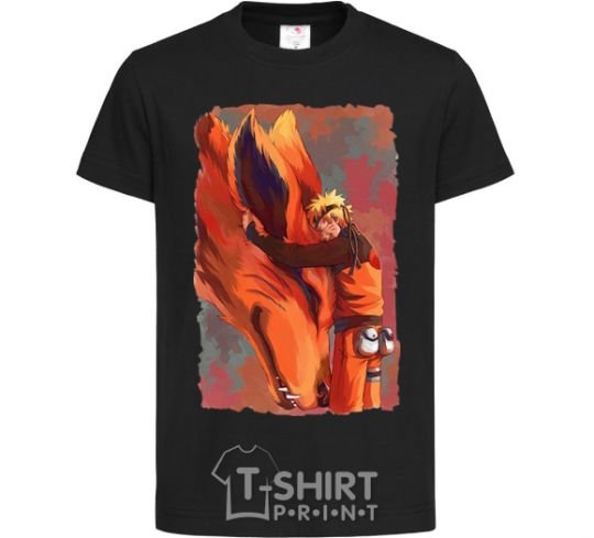 Детская футболка Naruto print Черный фото