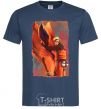 Men's T-Shirt Naruto print navy-blue фото