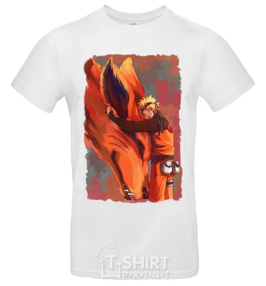 Men's T-Shirt Naruto print White фото