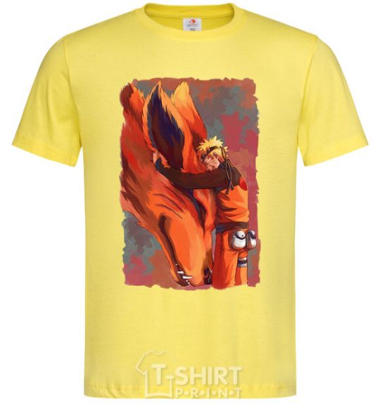 Men's T-Shirt Naruto print cornsilk фото