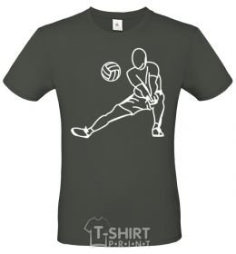 Men's T-Shirt The figure of a volleyball player millennial-khaki фото