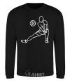 Sweatshirt The figure of a volleyball player black фото