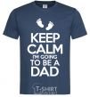 Men's T-Shirt I'm going to be a dad navy-blue фото