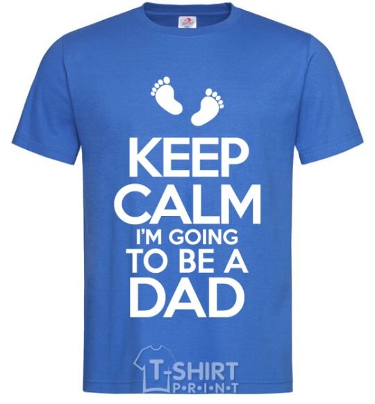 Men's T-Shirt I'm going to be a dad royal-blue фото