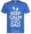 Men's T-Shirt I'm going to be a dad royal-blue фото