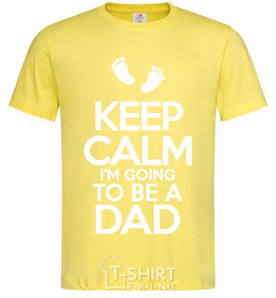 Men's T-Shirt I'm going to be a dad cornsilk фото