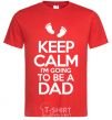 Men's T-Shirt I'm going to be a dad red фото