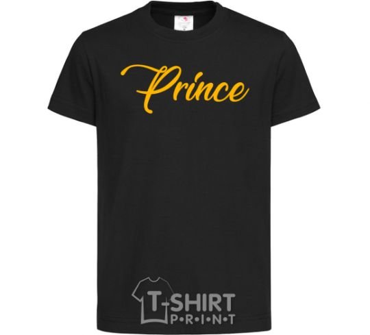 Kids T-shirt Prince yellow black фото