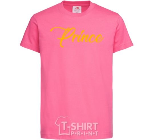 Детская футболка Prince yellow Ярко-розовый фото