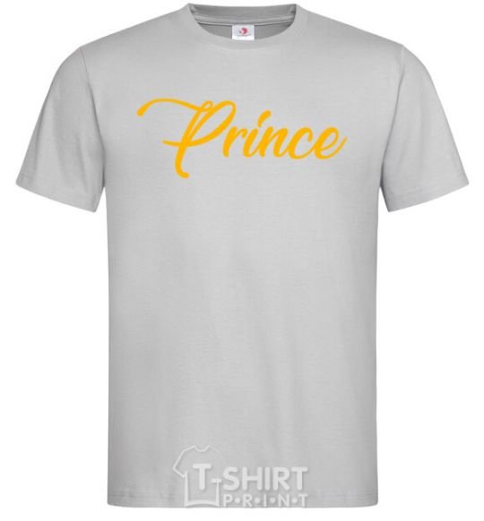 Men's T-Shirt Prince yellow grey фото