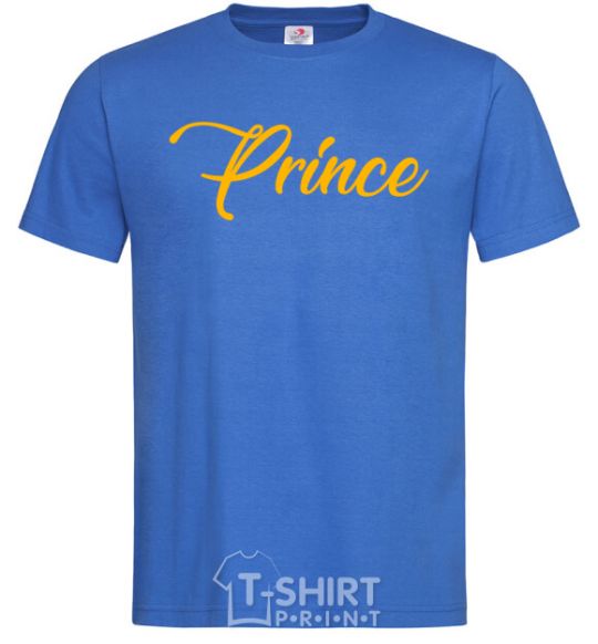 Men's T-Shirt Prince yellow royal-blue фото