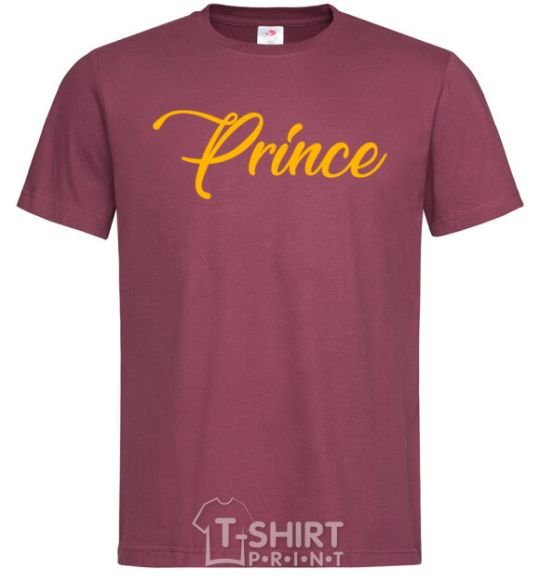 Men's T-Shirt Prince yellow burgundy фото
