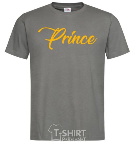 Мужская футболка Prince yellow Графит фото