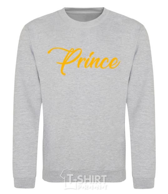 Sweatshirt Prince yellow sport-grey фото