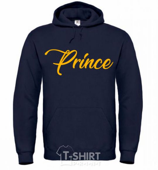 Men`s hoodie Prince yellow navy-blue фото