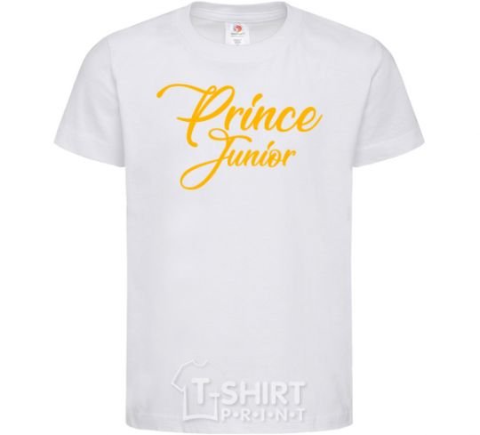 Детская футболка Prince junior yellow Белый фото