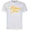 Мужская футболка Prince junior yellow Белый фото