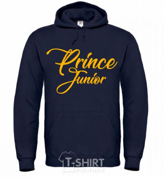 Men`s hoodie Prince junior yellow navy-blue фото