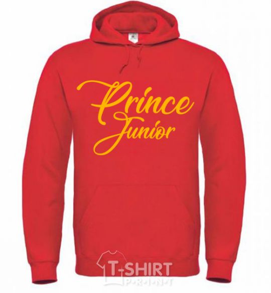 Men`s hoodie Prince junior yellow bright-red фото