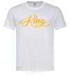 Men's T-Shirt King yellow White фото