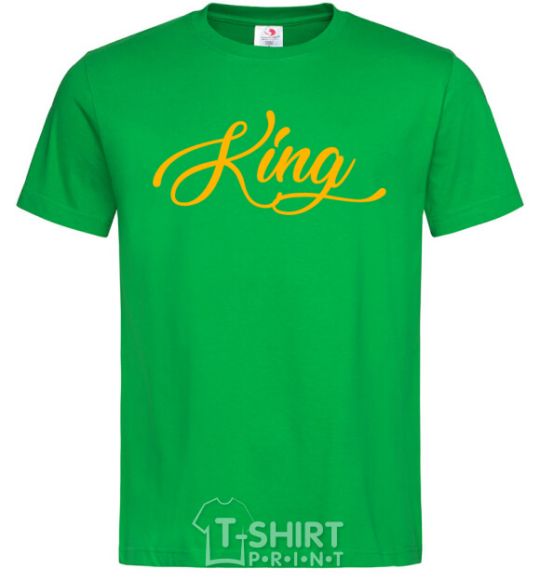 Men's T-Shirt King yellow kelly-green фото