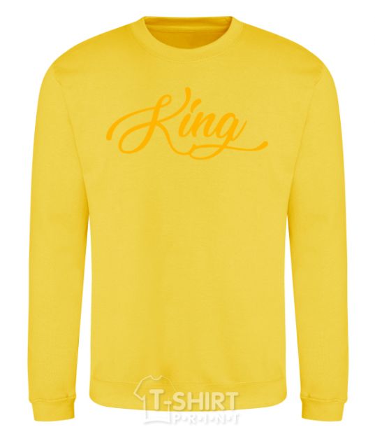 Sweatshirt King yellow yellow фото