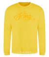 Sweatshirt King yellow yellow фото