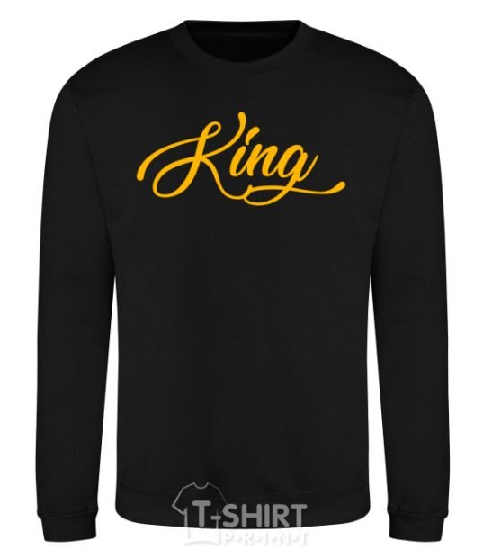 Sweatshirt King yellow black фото