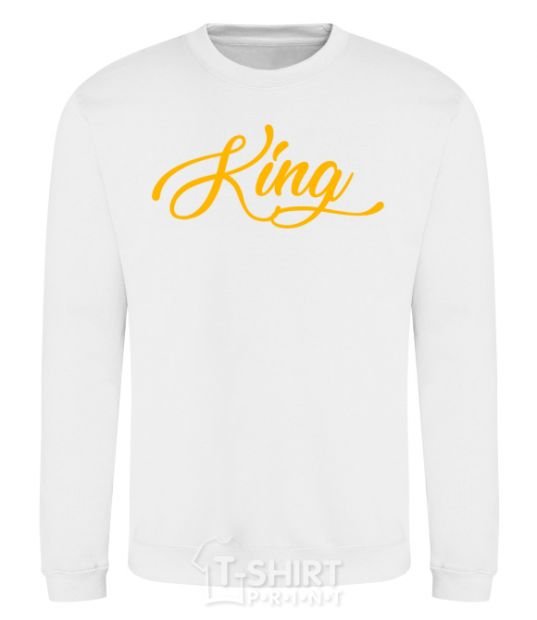 Sweatshirt King yellow White фото