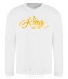 Sweatshirt King yellow White фото
