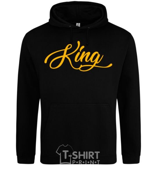 Men`s hoodie King yellow black фото