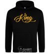 Men`s hoodie King yellow black фото