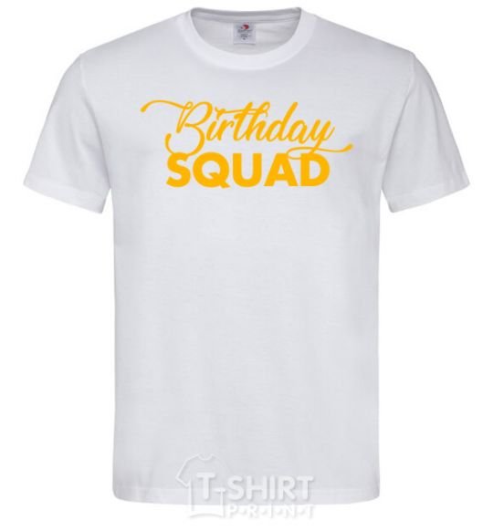 Men's T-Shirt Birthday squad White фото