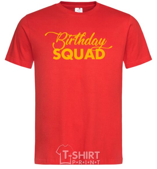 Men's T-Shirt Birthday squad red фото