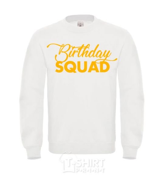 Свитшот Birthday squad Белый фото