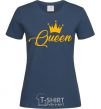 Women's T-shirt Queen yellow navy-blue фото