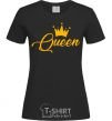 Women's T-shirt Queen yellow black фото