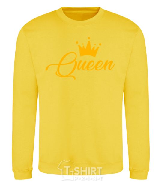 Sweatshirt Queen yellow yellow фото