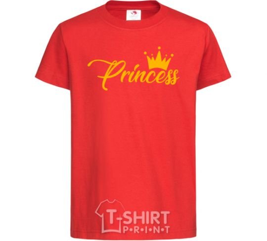 Детская футболка Princess crown Красный фото