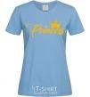 Women's T-shirt Princess crown sky-blue фото