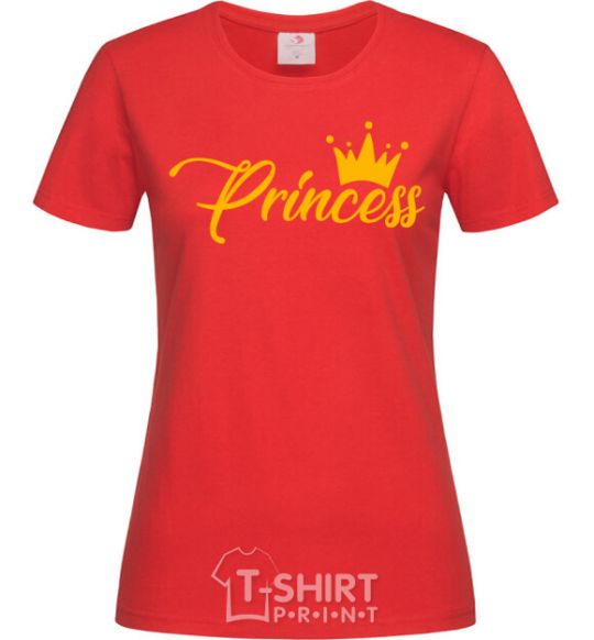 Women's T-shirt Princess crown red фото