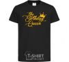 Kids T-shirt The birthday queen black фото