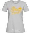 Women's T-shirt The birthday queen grey фото