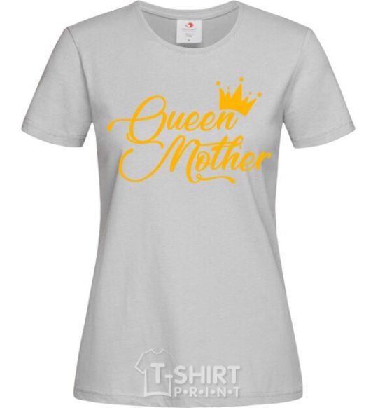 Women's T-shirt Queen mother grey фото