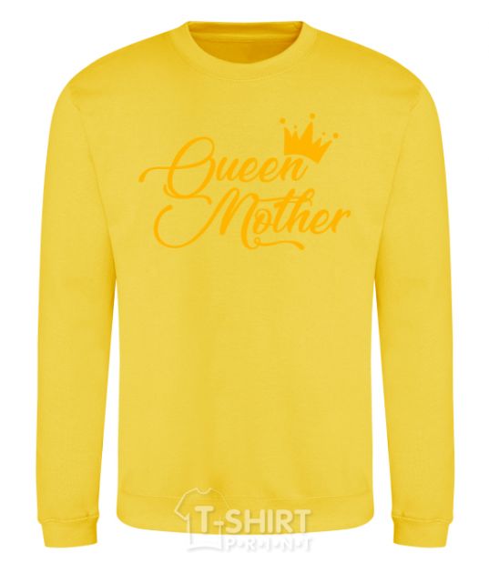 Sweatshirt Queen mother yellow фото