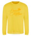 Sweatshirt Queen mother yellow фото