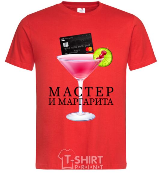 Мужская футболка Мастер и Маргарита Красный фото